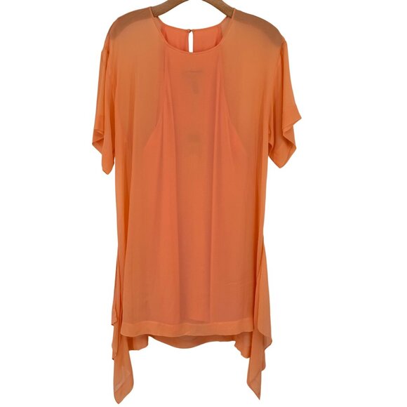 BCBGMAXAZRIA womens Sharon Bright Nectar silk dress size medium new $228 - Picture 1 of 12